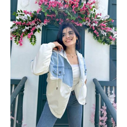 Denim Waterproof Hooded Jacket